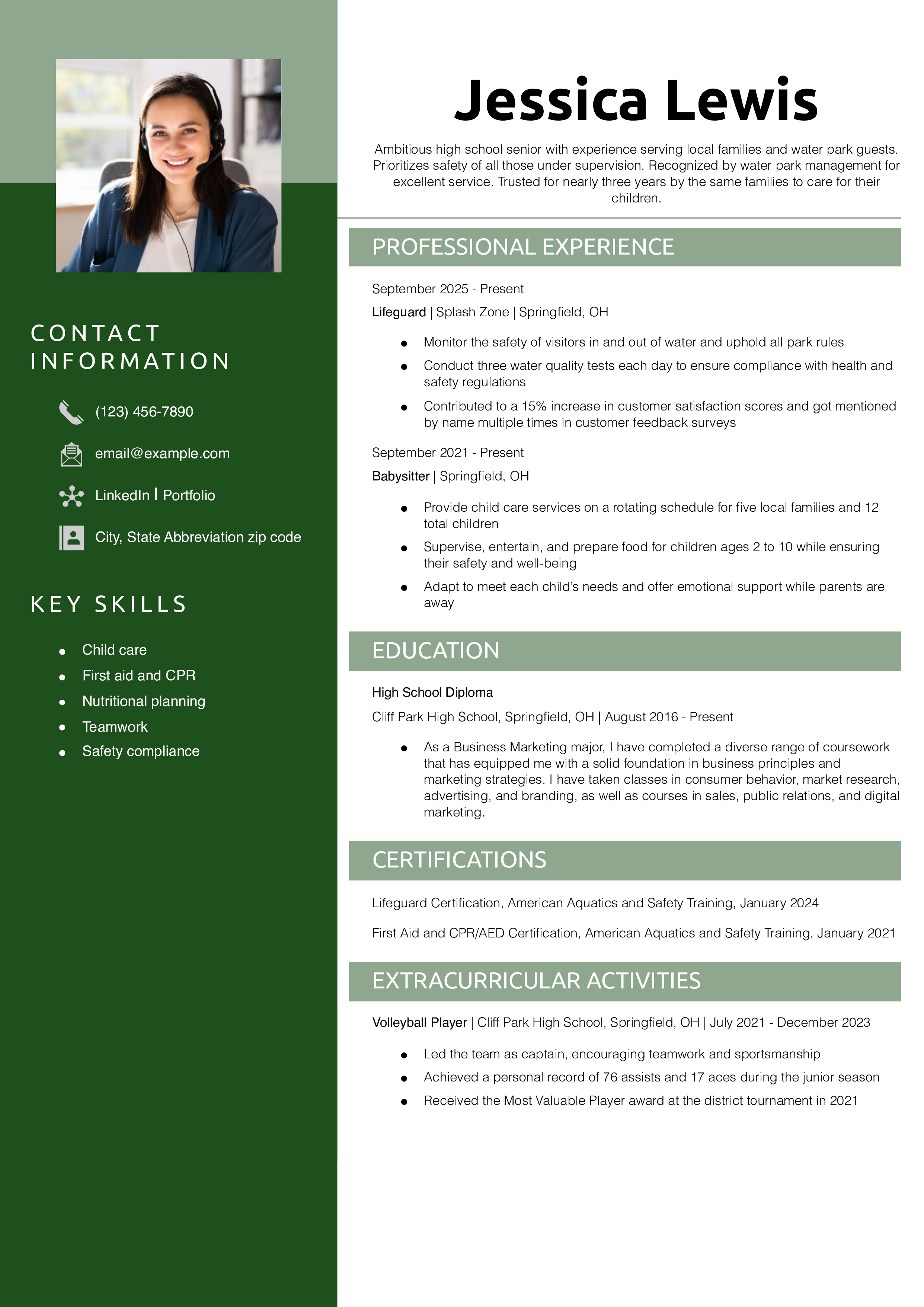 High School Resume Templates®168极速赛车体彩官方网站