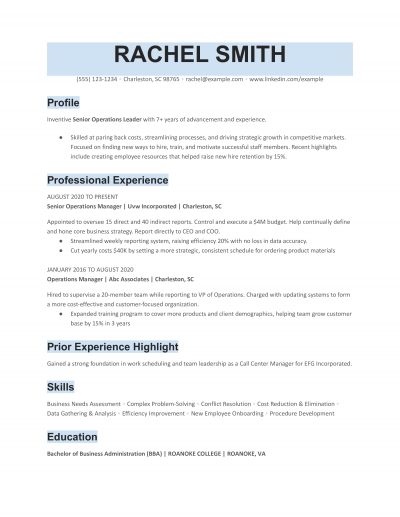 Modern Resume Templates and Examples for 2025