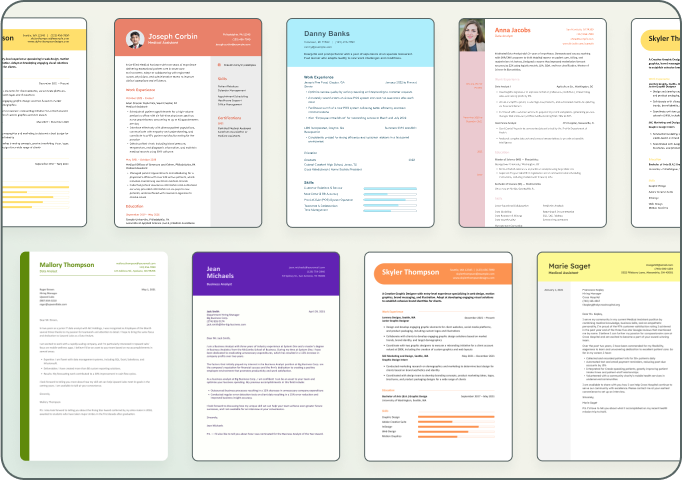 Homepage resume graphic